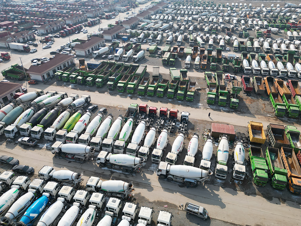 二手混凝土搅拌车实景展示