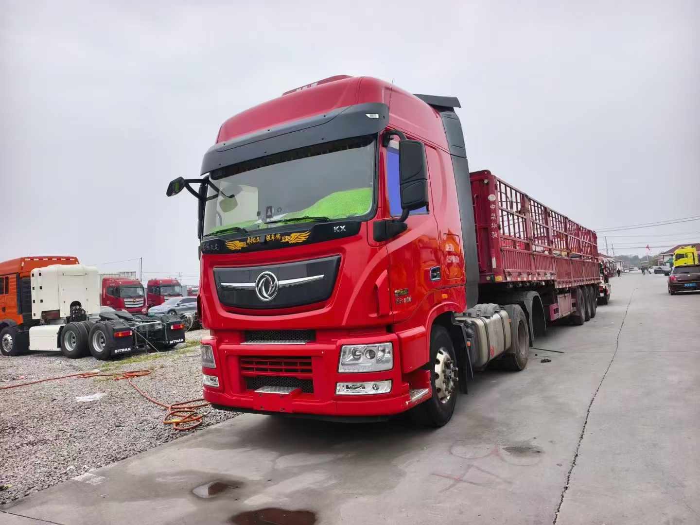 二手东风天龙牵引车，ac米兰的体育
市场