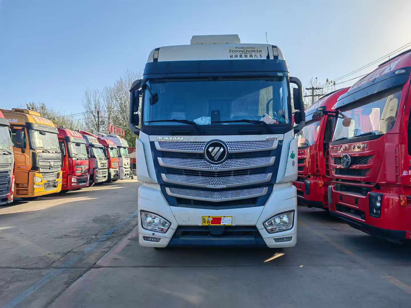 梁山二手货车市场,欧曼ESTac米兰的体育
